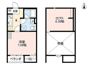 サングレイス南清水の物件間取画像